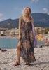 Beachside Maxi Dress Whisper Floral Black