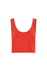 Belen Knit Crop Aperol Red