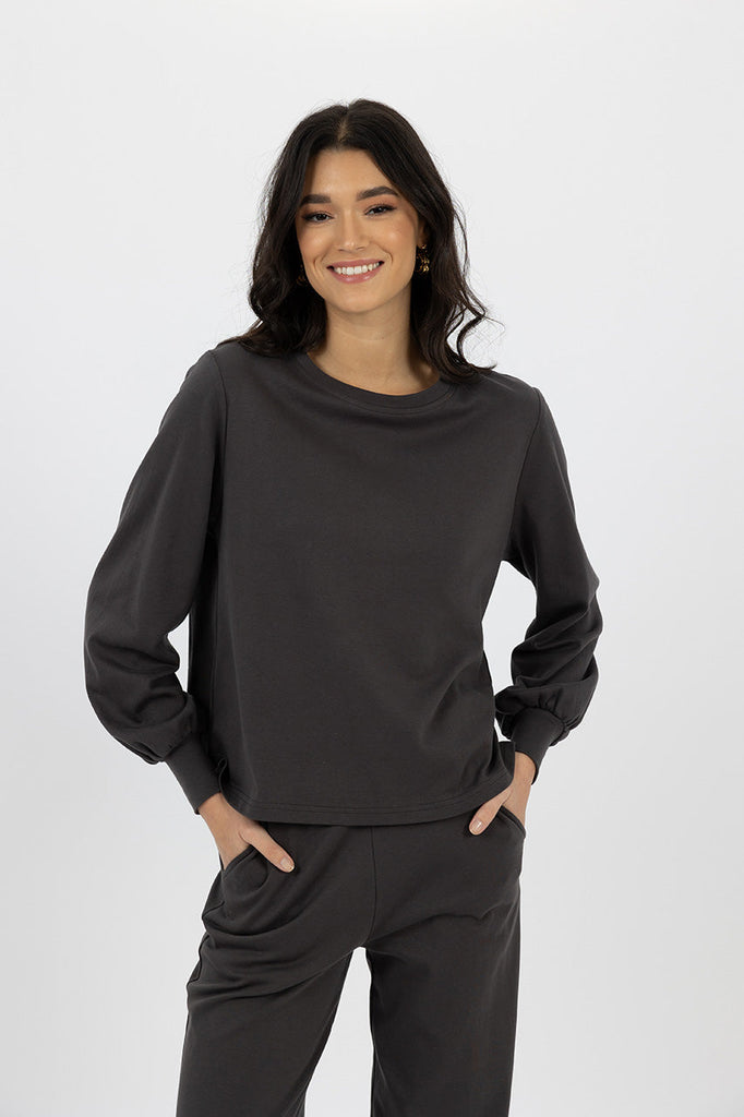 Josie Top - Charcoal