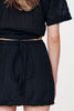 Jole Silk Wrap Skirt Noir