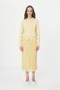 Maeve Merino Knit Cardigan in Lemon