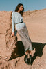 Marina Silk Midi Skirt Dove Grey