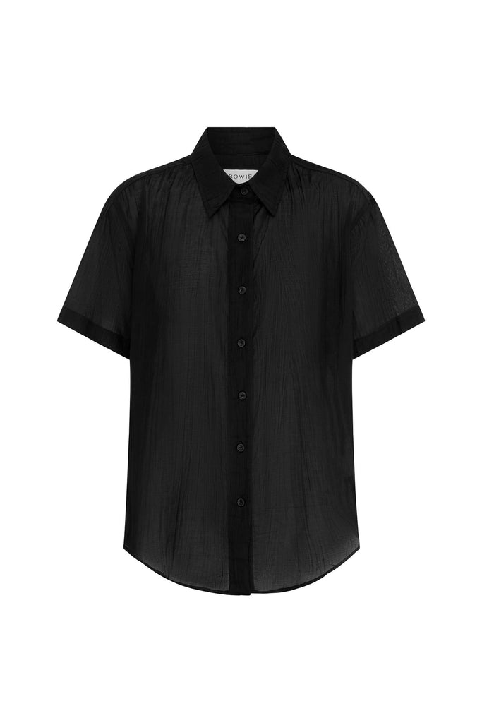 Mason Silk Shirt Noir