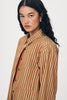 Ramona Stripe Long Sleeve Shirt Tan Stripe