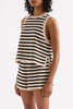 Kayda Knit Tank - Black Stripe