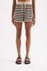 Kayda Knit Short - Black Stripe