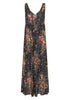 Beachside Maxi Dress Whisper Floral Black