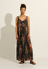 Beachside Maxi Dress Whisper Floral Black