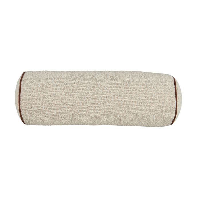 Cate Boucle Bolster Cushion Ivory