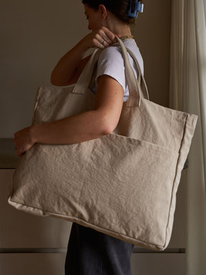 Oversized Carry All Bag Oat