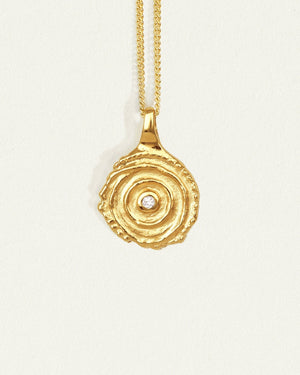 Aster Necklace Diamond -Gold